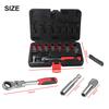 Ratchet Wrench Set 20pcs with 72 Tooth Gear and 180 Degree Rotation Featuring Changeable Heads for Repair Work