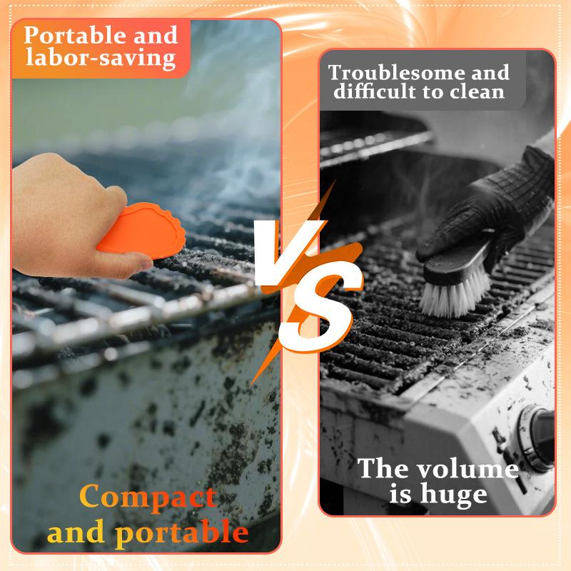 Residue Cleaner, Outdoor Compact and Portable Baking Tray, Barbecue Scraper, Plastic
