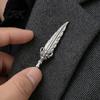 Accessorio Decorativo per Abbigliamento 1/2 Pezzi Spilla Piuma Vintage per Uomo, Gioiello da Risvolto in Lega Argentata, Spilla Distintivo Vestiti Borsa Cappello Sciarpa Abiti