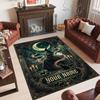 Witchcraft Theme Crystal Velvet Rug Personalized Custom Name Text Soft Floor Mat Home Decor