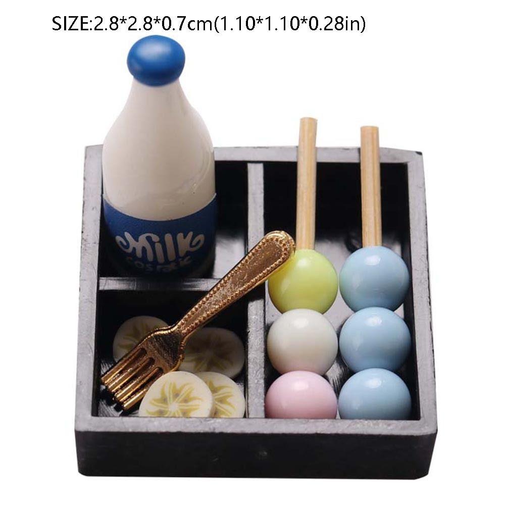 Cake Simulation Food Toy Scene Model Resin Dollhouse Miniature Snack Drink Kawaii   Girls