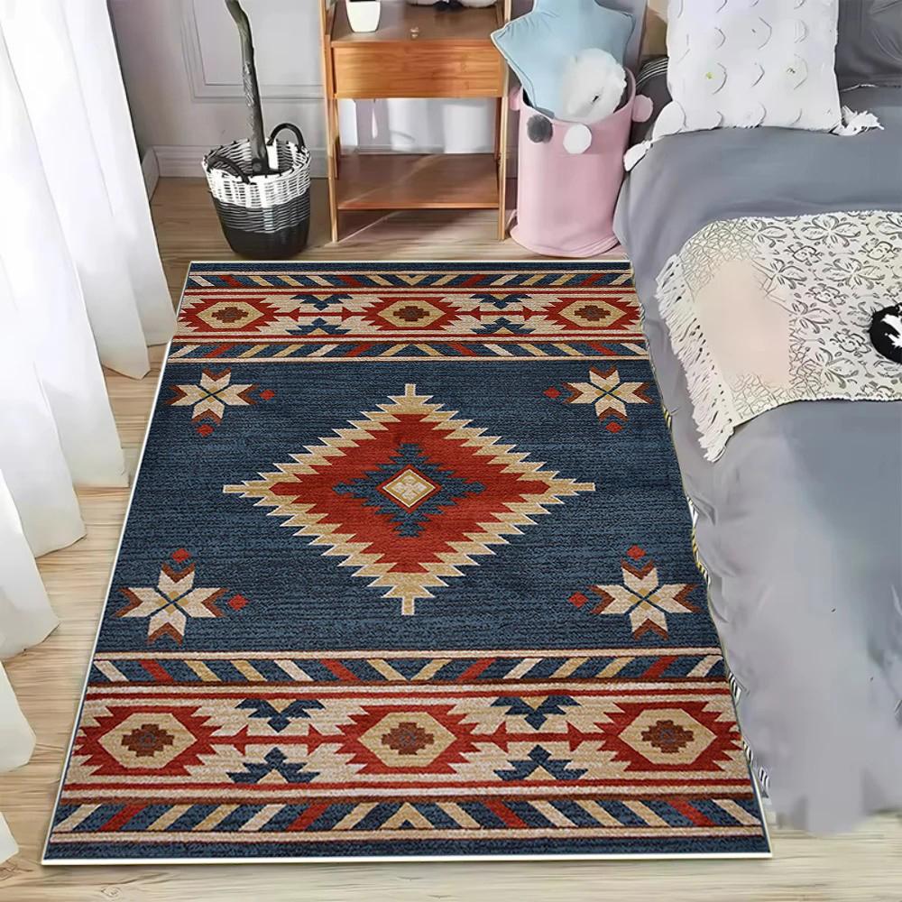 

Southwestern Navajo Geometric Area Rug Non Slip Washable Floor Mat for Living Room Bedroom Entryway Home Decoration 40cm x 60cm
