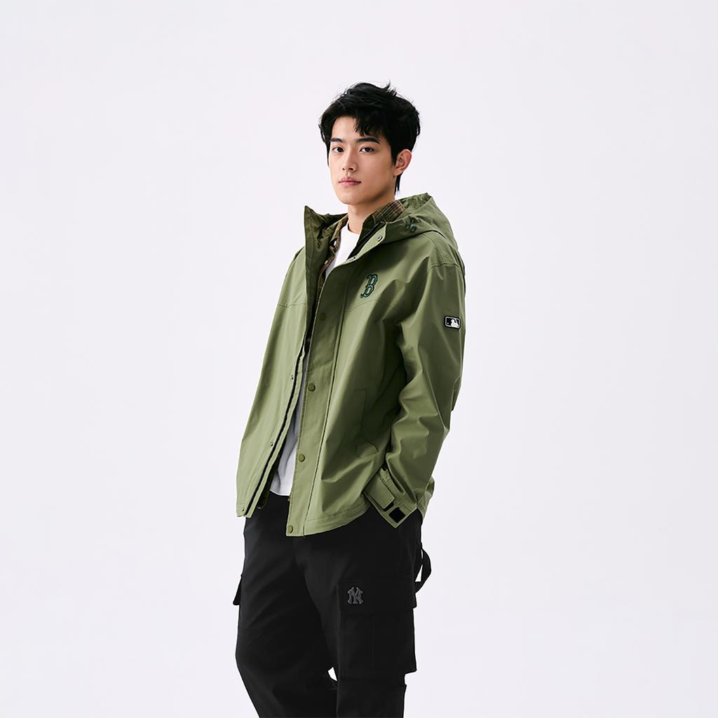 New MLB Boston Red Sox Basic Collection SS25 Jackets Coats Unisex Green 3AWJB0151-43KAL