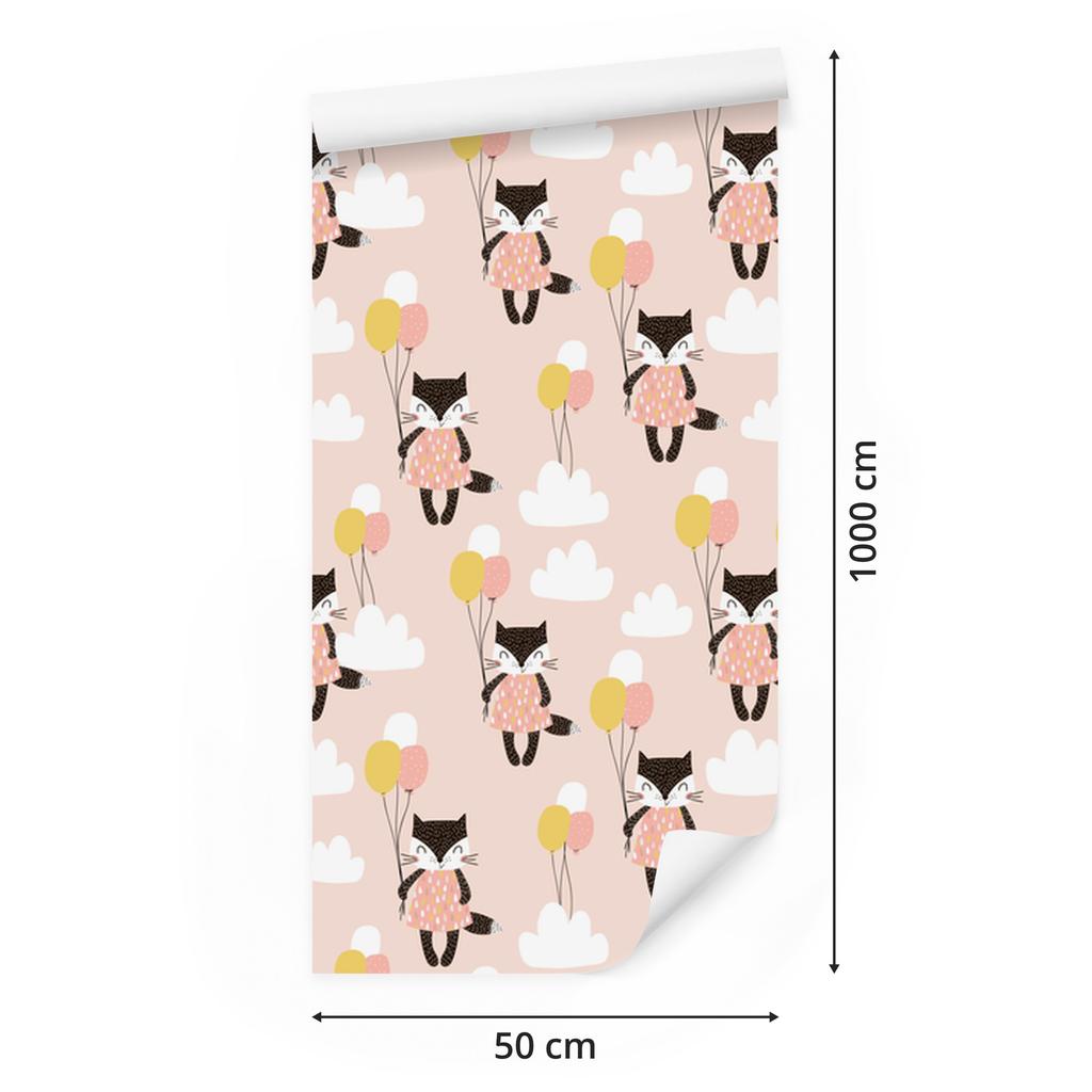 Kittens In the Clouds Wallpaper for Living Room and Bedroom 50x1000