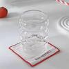 350ml Four Circle Glass Cup Transparent Heat-resistant Coffee Cup Leisure Household Brekfase Juice Milk Water Cups Beer Glass