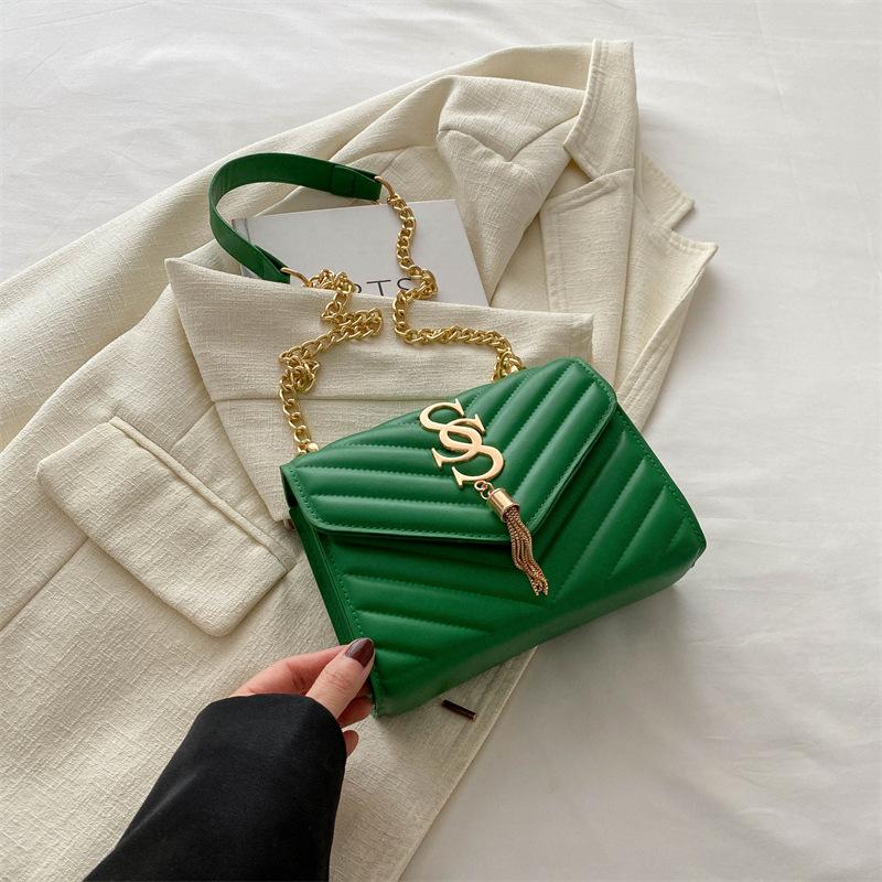 

Retro casual messenger bag women s simple casual small square bag women s 2024 summer new fashion trend shoulder bag зелений