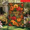 Happy Thanksgiving Pumpkin Maple Leaf Welcome Garden Flag_4 (1)- Outdoor Garden Flag Double-sided Home Decoration Courtyard Decoration Outdoor Decorat