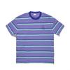 Li Ning X Takashiya Striped Round Neck Comfortable Breathable Versatile Short Sleeve T-Shirt Unisex Tops Grass-Purple-Stripes AHSV809-2