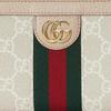 Gucci Ophidia GG Supreme Zip Around Wallet, Beige Canvas Beige Leather Trim, Women's Daily Travel Multiple Card Slots Long Holder 523154-UULAG-9682