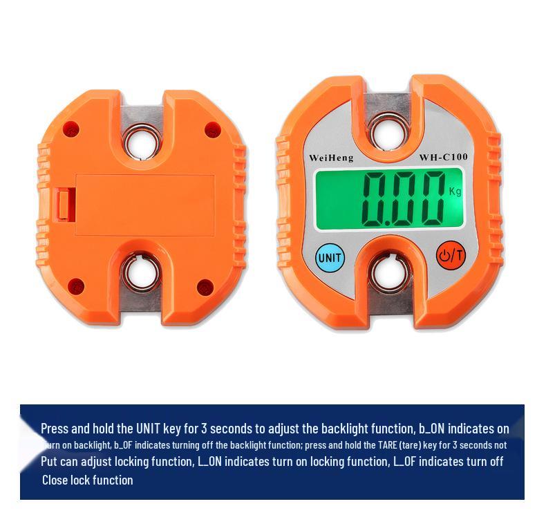 WeiHeng WH-C100 Electronic Force Gauge Fitness Scale, 150 Kg Capacity