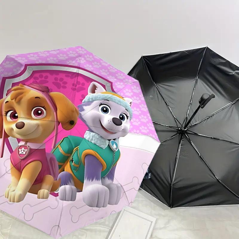 1PC paw prints Umbrella-8-Rib Reinforced, Automatic Open, Lightweight & Durable, Cute Fashion Accessory for Outdoor, Beach or Casual Use, Beach Umbrel