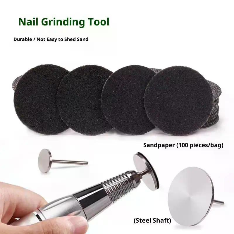 25/35mm Wechselbare Schleifpapier Pediküre Werkzeuge Maniküre Pediküre 3/32'' Scheibe Fuß Hornhaut Entfernen Schleifpapier Scheibe