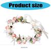 Elegant Flower Headpiece Adjustable Unique Hairpiece Comfortable Hair Hoop for Bride Bridesmaids Festives Occasion