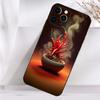 Pattern Red Chilli Pepper Phone Case For iPhone 16,15,14,13,12,11 Plus,Pro Max,XS,X,XR,SE,Mini,8,7 Soft Silicone Black Cover
