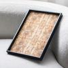 Neues rechteckiges Tablett aus massivem Holz im chinesischen Stil: Elegantes Wohn- & Hotel-Ornament