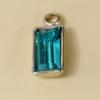 6pcs Rectangle Geometric Crystal Pendants Stainless Steel Charms For Jewelry Making Supplies Metal Rhinestone Charm DIY Bracelet