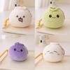 Little Cute Bun Keychain Cartoon Girl Backpack Decorative Pendant Doll Gift