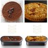 8 Stück Kunststoff Tarte Ring Blätterteig Kuchen Ring Perforierte Tartelettform Hitzebeständiger Mousse Ring Tarte Kuchen Dekorationswerkzeug für die Küche