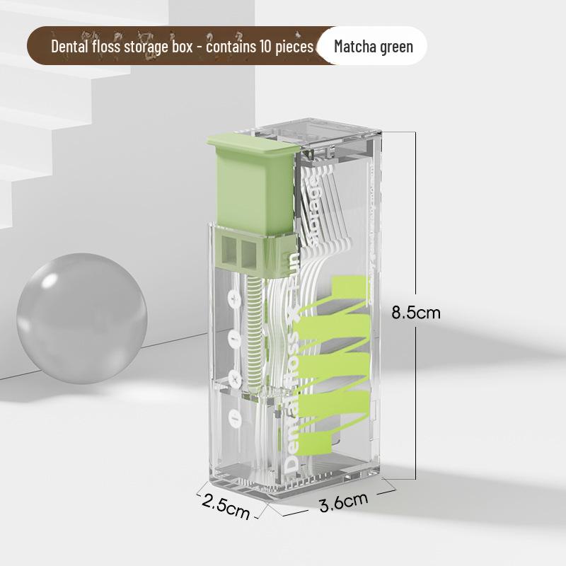 Portable Automatic Pop-up Dental Floss and Toothpick Storage Box