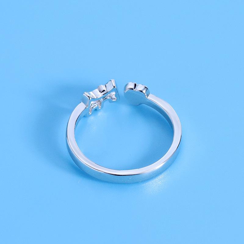 Lindon Classic Copper Alloy Zircon Ring Ladies Jewelry Wedding Promise Party Gift