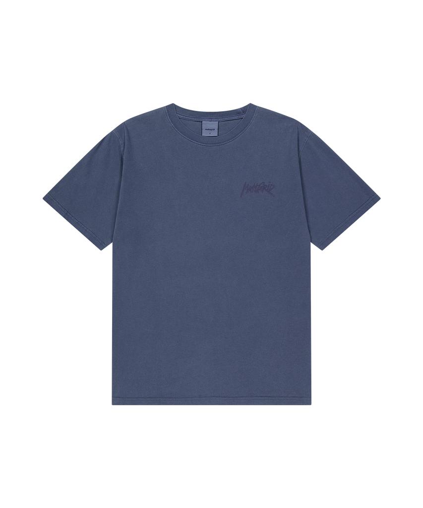 MAHAGRID Pigment Rat Graffiti Logo Tee Blue(Mg2Gmmt510A)
