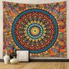 Vintage Mandala Wandkleed, Etnisch Boho Bloemen- en Paisleypatroon Muurkunst Doek voor Esthetische Kamerdecoratie