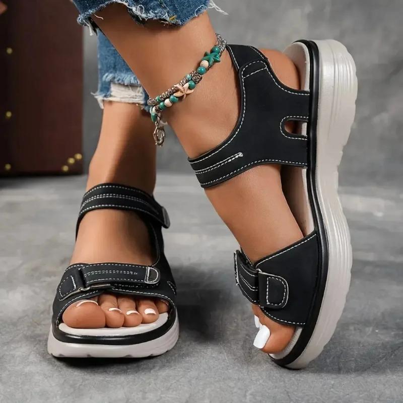 Summer Casual Platform Sandals Women Comfortable Fashion Thick Sole Outdoor Sports Sandals Non Slip Wading Beach Shoes Women