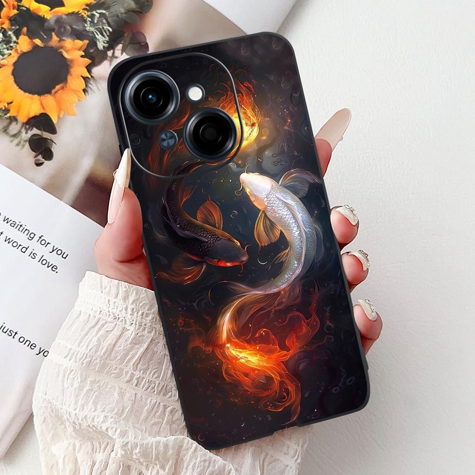 For Tecno Spark Go 1 Case Pop 9 4G KL4h Cool Lion Tiger Pattern Cover Soft TPU Phone Case For Tecno Spark Go 1S SparkGo1 S Shell