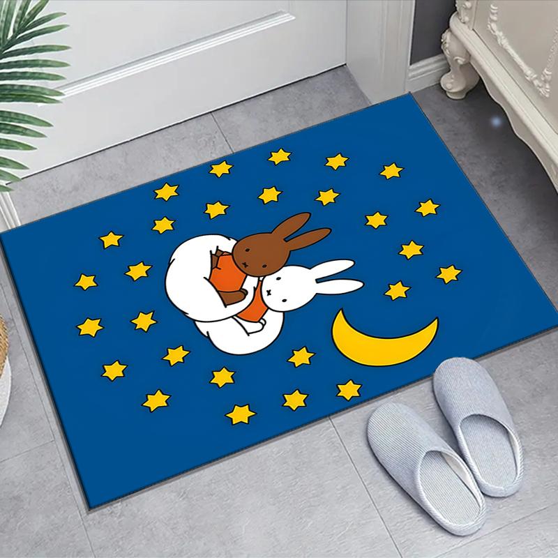 1pc Miffy1 Design Area Rug - Non-Slip, Soft & Cozy Floor Mat for Living Room, Bedroom, Office - Indoor/Outdoor Decorative Carpet