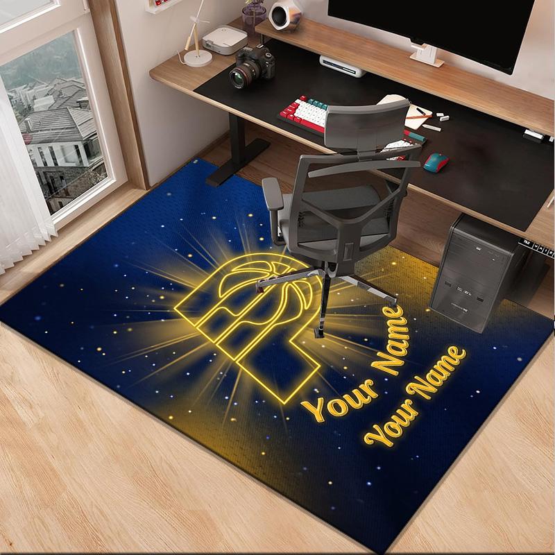 Custom NamePacers Basketball Team Carpet, Indoor Rug, Chair Rug, Living Rooms, Doormat Made From Polyester Home Decor Birthday Christmas Gifts