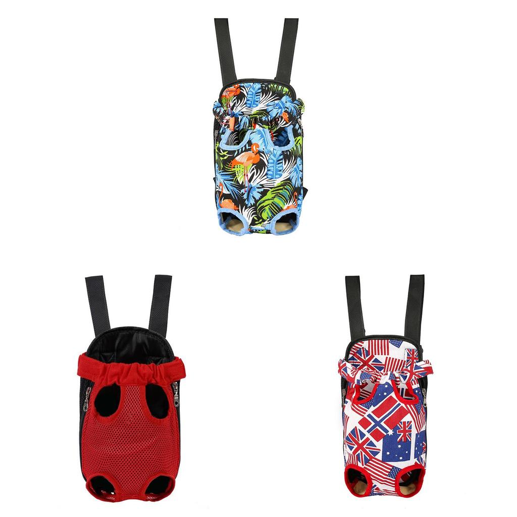 Pet Travel Breathable Backpack With Adjustable Straps For Outdoor Dog Walks