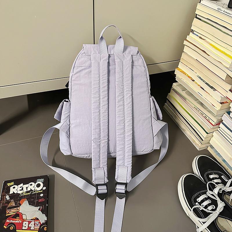 School Bag New High Value Retro Fresh Backpack Women Light Travel Spring Outing Mountaineering Large Capacity Backpack