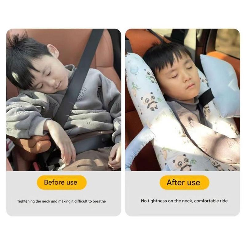 Portable Infant Neck Rest Support Pillow For Car Seats Strollers Comfortable Polyester Filling Easy To Clean Headrest