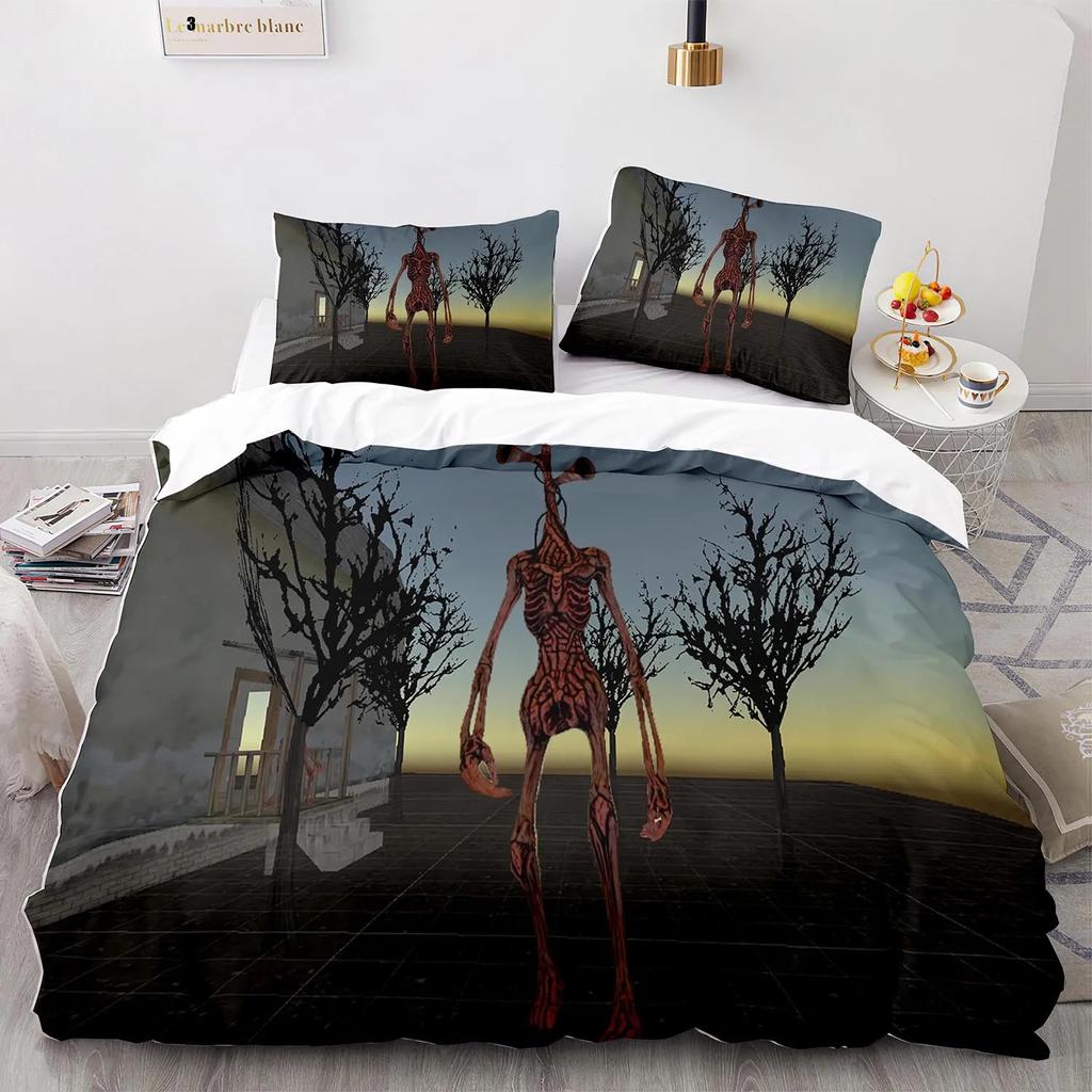 Povlečení na hlavu Siréna Single Twin Full Queen King Size Siréna Head Bed Set Sady přikrývek pro děti do ložnice pro děti 3D tisk 001