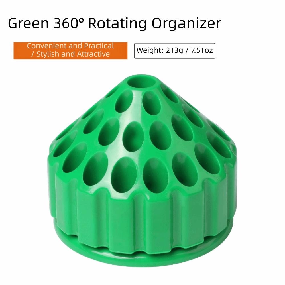 Professional Multi-Tool Organizer 360 Degree Rotating Drill Bit Storage Box Jewelry Tools зелёный