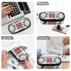 Pencil Case Durable 300D Polyester Practical Secure Zipper Closure with Mesh Pocket Removable Divider and Pen Slots for Students
