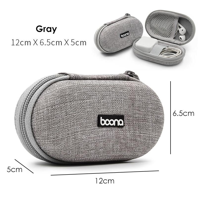 Portable Earphone Storage Bag Data Cable Organizer Bag Multifunctional Digital Gadgets Case Charger U Disk Protective Cover