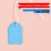 Color Adhesive Jewelry Hang Tags with String - Blank Paper Labels for Handwriting