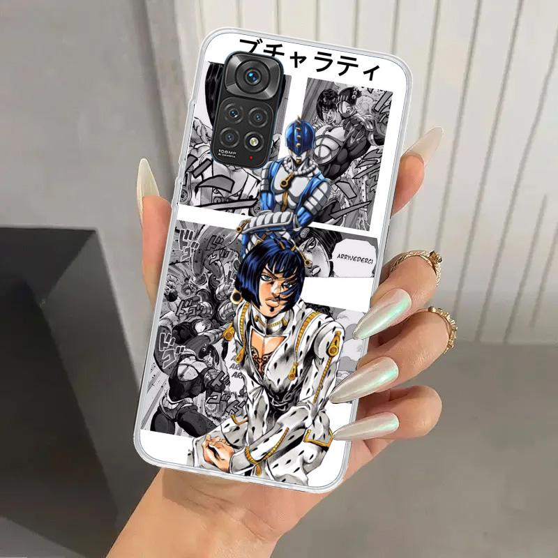 JoJo Bizarre Adventure Phone Case for Xiaomi Redmi Note 15 14 14S 13 12S 12 Pro 11S 11 Plus 11T 11E 10S Soft Funda Print Shell R