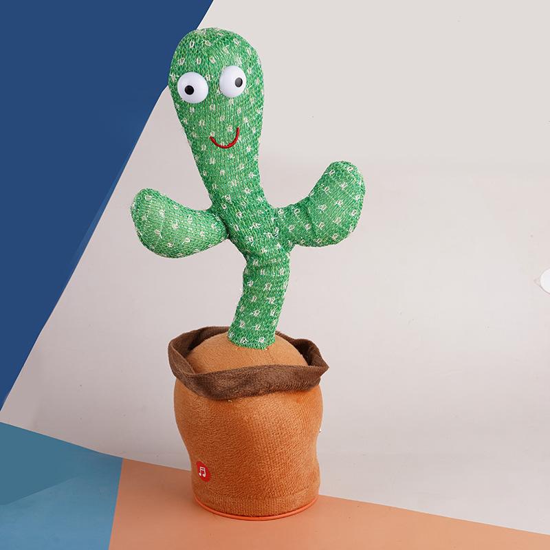 

The Same Style Can Sing, Dance And Talk, Luminous Cactus Plush Electric Toy