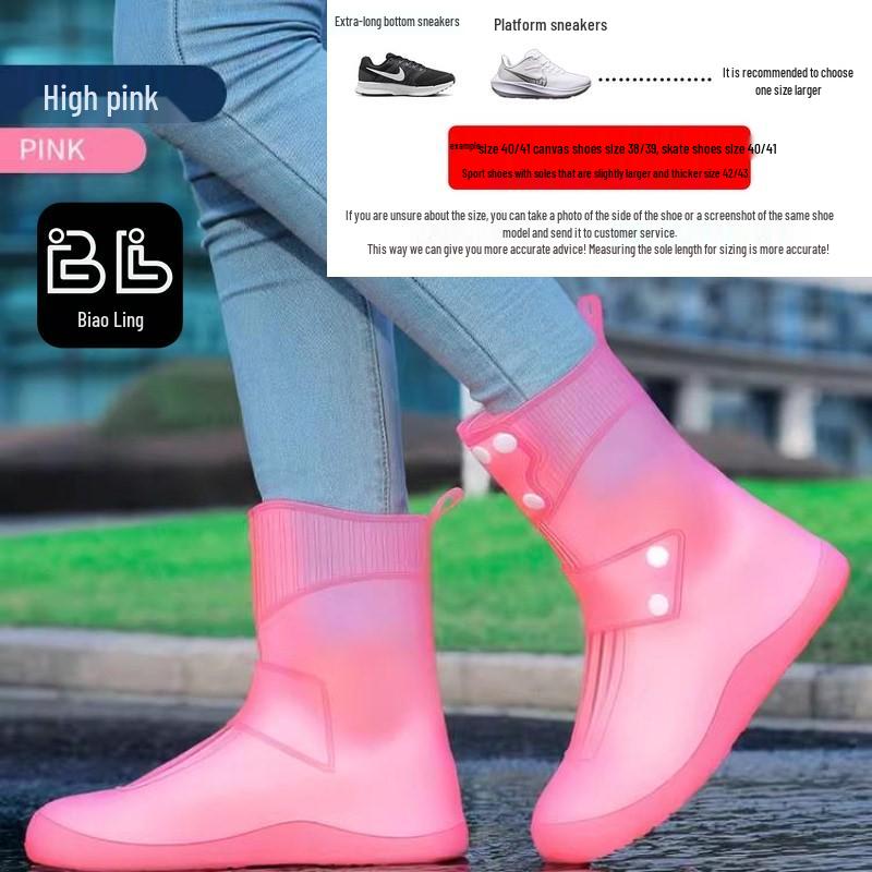 Men's & Women's Non-Slip Waterproof High-Top Overshoes for Rainy Days and Mountaineering