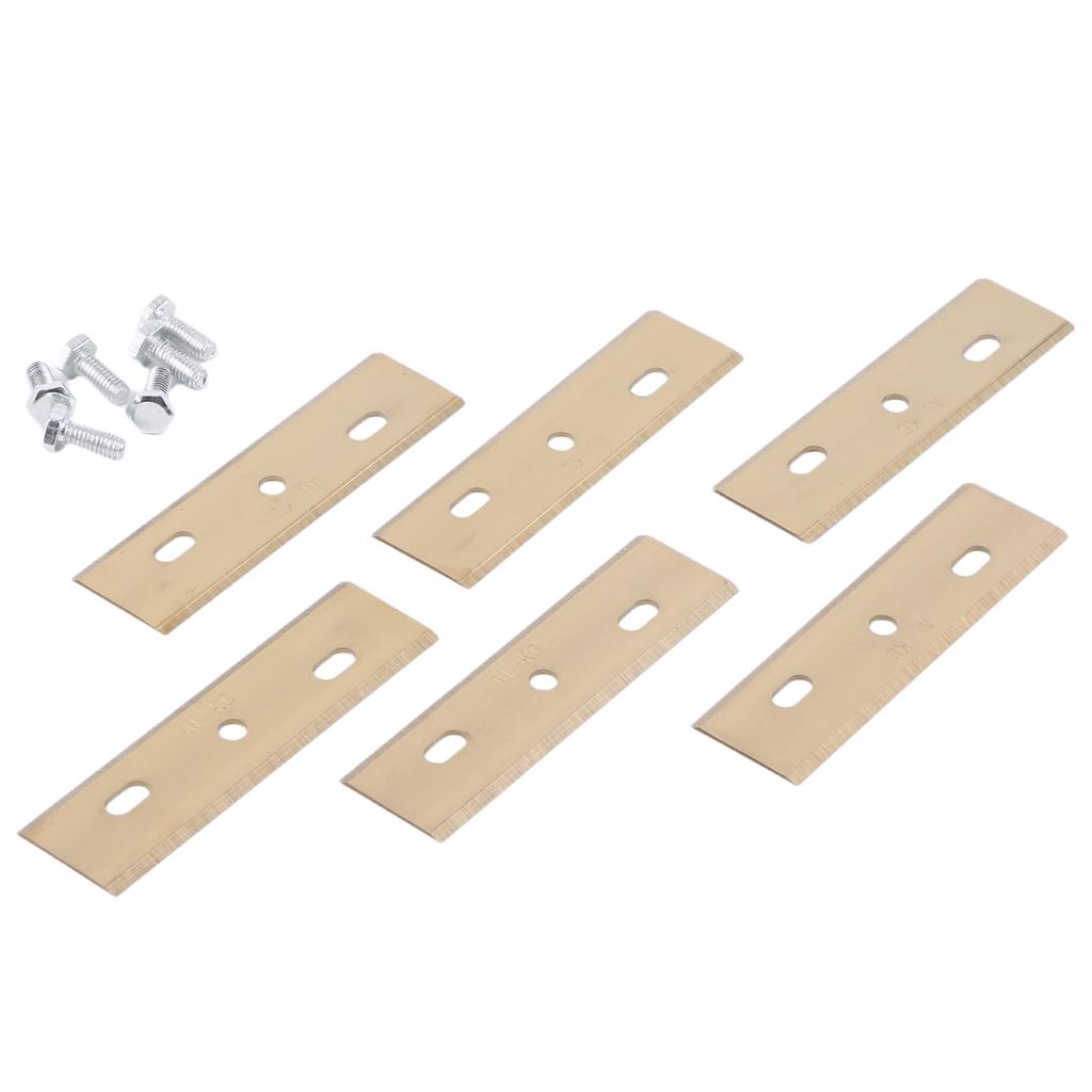 6 Pack Lawn Robot Blade with Screws Accessories Robotic Lawn Mower Cutting Blade Compatible for ALKO Robolinho Lawn Mowers