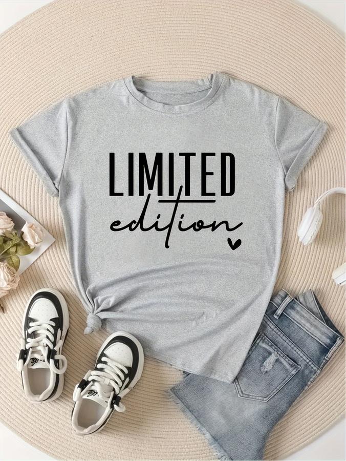 Unisexs Fashion Tshirt Casual Limited Edition Graphic Tee Fashionable Letter Urban Style Print Unisexs Round Neck Tshirt