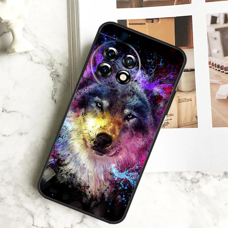 Wolf Howls Art Case For OnePlus 12 12R 11 9 10 Pro 10R 9R 8T 10T Nord CE 2 3 Lite 2T N10 N20 N30 CE4 Cover