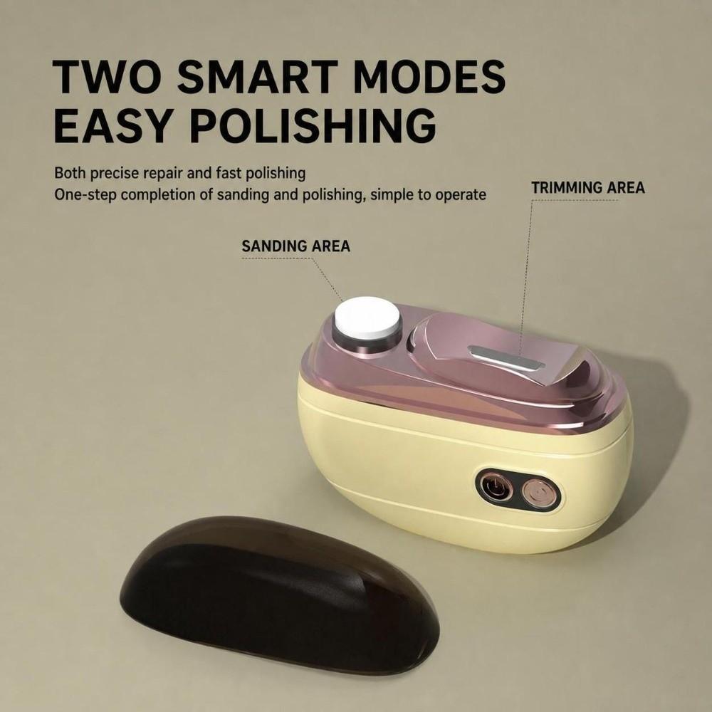 Rechargeable Electric Nail Clipper 2-Speed Automatic Nail File Toenail Cutter Home Manicure