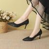 Retro Pointed Thin Heels High Heels Women's Spring and Summer 2025 New Temperament Shallow Commuting Fashion Versatile Single Shoes