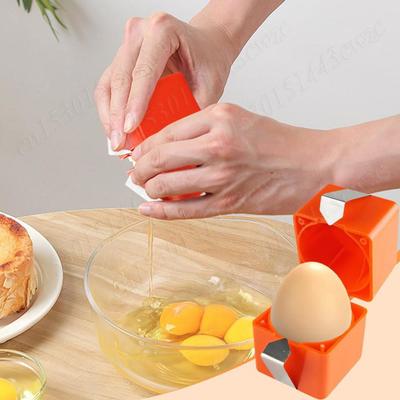 Egg Shell Opener Multifunctional Egg Cracker Tools Easy Eggshell Opener for Raw & Hard Boiled Eggs Shells Remover Kitchen Gadget