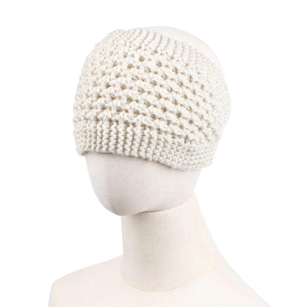 Warm Headwear Scarf for Girls Head Wraps Winter Headbands Knitted Turban Warmers Hat