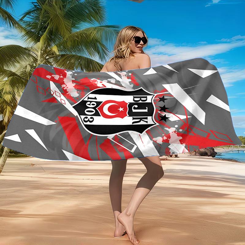 Be?ikta? Istanbul Football Club Emblem Beach Towel, Quick-drying, Easy To Care For, Suitable for Both Fitness and Beach Vacations,Sports Essential