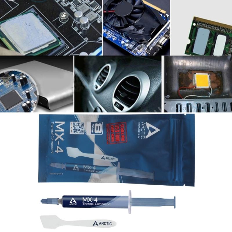 Pâte thermique avancée pour processeurs CPU GPU 4g Haute conductivité thermique Pâte de refroidissement pour ordinateur